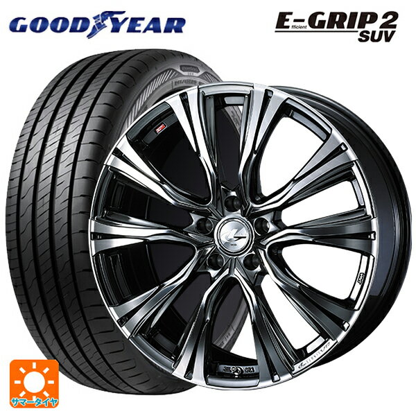 【6/22 20時〜 全品P5倍＆クーポン】スバル フォレスター(SL系)用 225/55R18 98V グッドイヤー エフィシェントグリップ 2 SUV ウェッズ レオニス VR BMCMC 新品サマータイヤホイール 4本セット