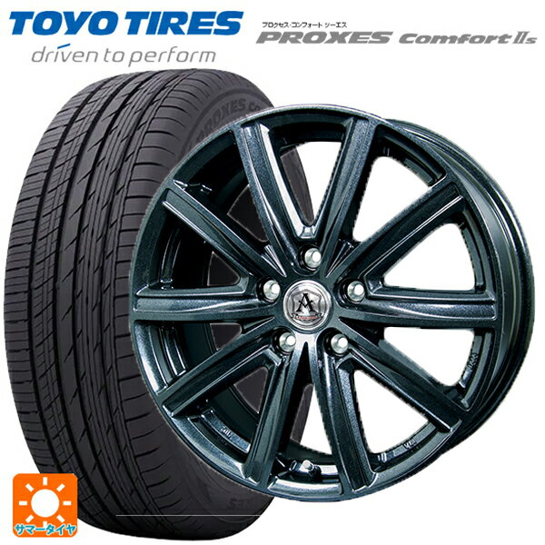 【6/11 1:59迄 全品ポイント5倍】225/40R18 92W トーヨー プロクセス　コンフォート2S テクノピア アフロディーテ MZ ディープメタル 18-7.5J 国産車用 サマータイヤホイール4本セット