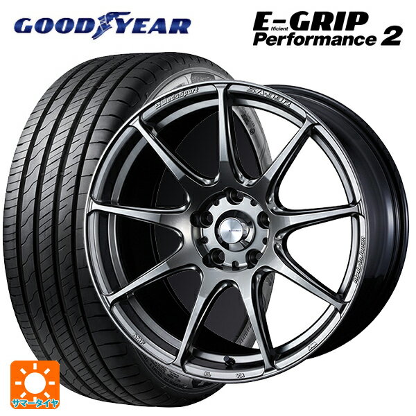 ホンダ ZR-V(RZ4)用 215/55R17 98W グッドイヤー エフィシェントグリップ パフォーマンス2 ウェッズ ウェッズスポーツ SA99R PSB 新品サマータイヤホイール 4本セット