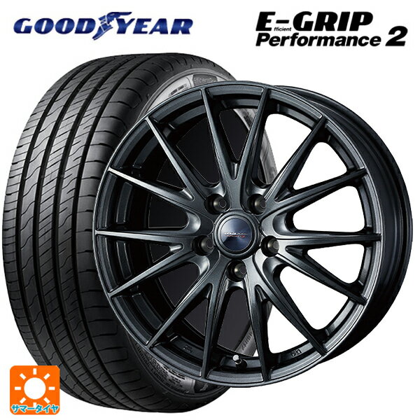 【6/22 20時〜 全品P5倍＆クーポン】215/65R16 98V グッドイヤー エフィシェントグリップ パフォーマンス2 ウェッズ ヴェルバ スポルト2 ディープメタル2 16-6.5J 国産車用 サマータイヤホイール4本セット