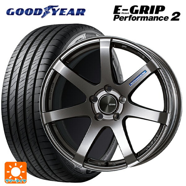 ホンダ ZR-V(RZ4)用 215/60R17 100V グッドイヤー エフィシェントグリップ パフォーマンス2 エンケイ パフォーマンスライン PF07 DS 新品サマータイヤホイール 4本セット