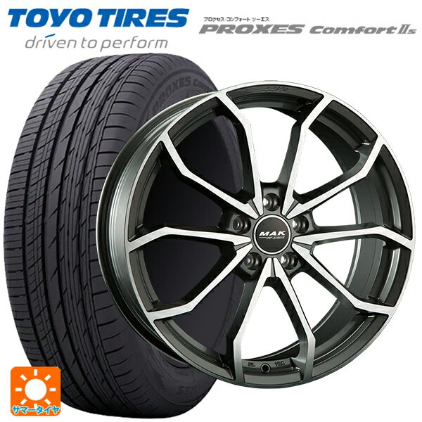 【6/22 20時〜 全品P5倍＆クーポン】アウディ S4(8W系)用 245/40R18 97W トーヨー プロクセス　コンフォート2S 阿部商会 マック レーベFF ガンメタリックミラー 新品サマータイヤホイール 4本セット