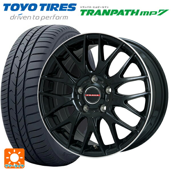 【6/22 20時〜 全品P5倍＆クーポン】205/65R16 95H トーヨー トランパス MP7 ビックウェイ レイシーン プラバ 9M Jr2 GBK/リムP 16-6.5J 国産車用 サマータイヤホイール4本セット