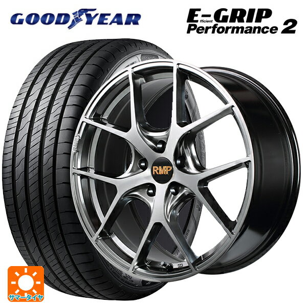 ミニ ミニクロスオーバー(F60)用 225/50R18 99W グッドイヤー エフィシェントグリップ パフォーマンス2 エムアイディー MID エクスクルーシブ 025F ハイパーメタルコートブラシュドフィニッシュ 新品サマータイヤホイール 4本セット