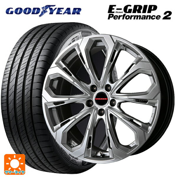 205/55R16 94W グッドイヤー エフィシェントグリップ パフォーマンス2 ビックウェイ レイシーン プラバ 5X CHS 16-6.5J 国産車用 サマータイヤホイール4本セット