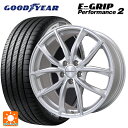プジョー 508(R8系)用 215/55R17 98W グッドイヤー エフィシェントグリップ パフォーマンス2 ユーロテック VPライン シルバーポリッシュ 新品サマータイヤホイール 4本セット