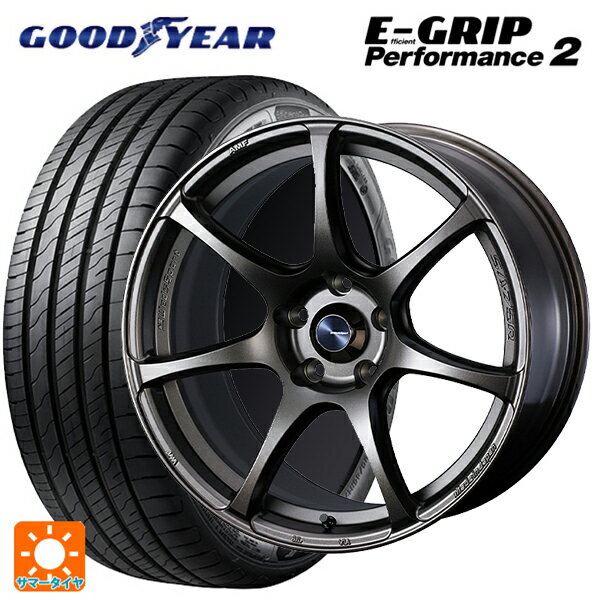 【6/15〜16限定 全品P5倍＆クーポン】225/45R17 94W グッドイヤー エフィシェントグリップ パフォーマンス2 ウェッズ ウェッズスポーツ SA75R EJ-BRONZE 17-7J 国産車用 サマータイヤホイール4本セット