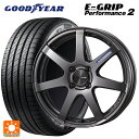 215/55R17 98W グッドイヤー エフィシェントグリップ パフォーマンス2 エンケイ パフォーマンスライン PF07 DS 17-7J 国産車用 サマータイヤホイール4本セット