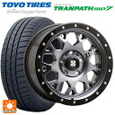 【4/28〜5/1 全品ポイント5倍】225/60R17 99H トーヨー トランパス MP7 エムエルジェイ エクストリームJ XJ04 Gloss Blk. M. Smoke 17-7J 国産車用 サマータイヤホイール4本セット(2)