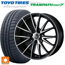【6/22 20時~ 全品P5倍&クーポン】トヨタ アルファード(30系)用 225/60R17 99H トーヨー トランパス MP7 ウェッズ ライツレー VS ブラックメタリックポリッシュ 新品サマータイヤホイール 4本セット