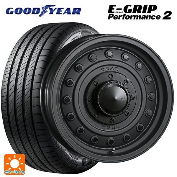 【6/15〜16限定 全品P5倍＆クーポン】ルノー カングー(KFK系)用 205/60R16 96W グッドイヤー エフィシェントグリップ パフォーマンス2 クリムソン ディーン コロラド マットチャコールブラック 新品サマータイヤホイール 4本セット