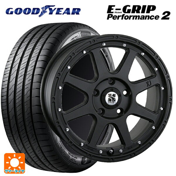 205/50R17 93W グッドイヤー エフィシェントグリップ パフォーマンス2 エムエルジェイ エクストリームJ Flat Black 17-7.5J 国産車用 サマータイヤホイール4本セット(2)