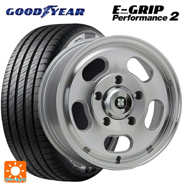 205/55R16 94W グッドイヤー エフィシェントグリップ パフォーマンス2 エムエルジェイ エクストリームJ Dスロット ポリッシュ 16-6.5J 国産車用 サマータイヤホイール4本セット