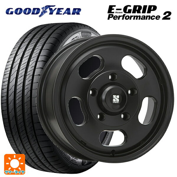 205/55R16 94W グッドイヤー エフィシェントグリップ パフォーマンス2 エムエルジェイ エクストリームJ Dスロット サテンブラック 16-6.5J 国産車用 サマータイヤホイール4本セット