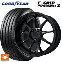 225/50R18 99W グッドイヤー エフィシェントグリップ パフォーマンス2 ワーク エモーション D9R BLK 18-7.5J 国産車用 サマータイヤホイール4本セット