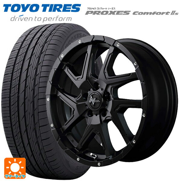 【8/4 20時〜 最大3万円OFFクーポン】ミツオカ バディ()用 225/60R18 100H トーヨー プロクセス　コンフォート2S エムアイディー ナイトロパワーデリンジャー セミグロスブラック/フランジピアスドリルド 新品サマータイヤホイール 4本セット