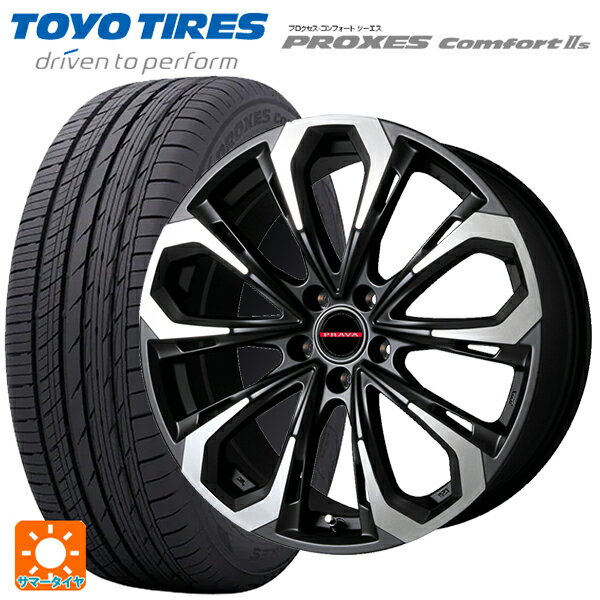 スバル レヴォーグ(VN系)用 225/45R18 95W トーヨー プロクセス　コンフォート2S レイシーン プラバ 5X MBK/P 新品サマータイヤホイール 4本セット