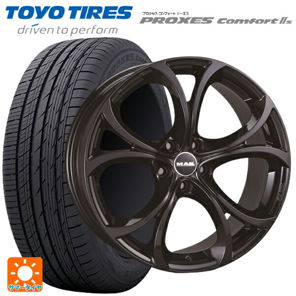 【6/20限定 全品P5倍＆クーポン】アルファロメオ ステルヴィオ(949系)用 235/55R19 101W トーヨー プロクセス　コンフォート2S 阿部商会 マック ラリオ グロスブラック 新品サマータイヤホイール 4本セット