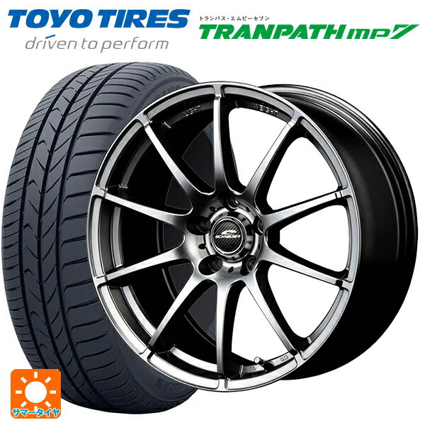 【6/20限定 全品P5倍＆クーポン】215/70R16 100H トーヨー トランパス MP7 エムアイディー MIDホイール スタッグ メタリックグレー 16-6.5J 国産車用 サマータイヤホイール4本セット