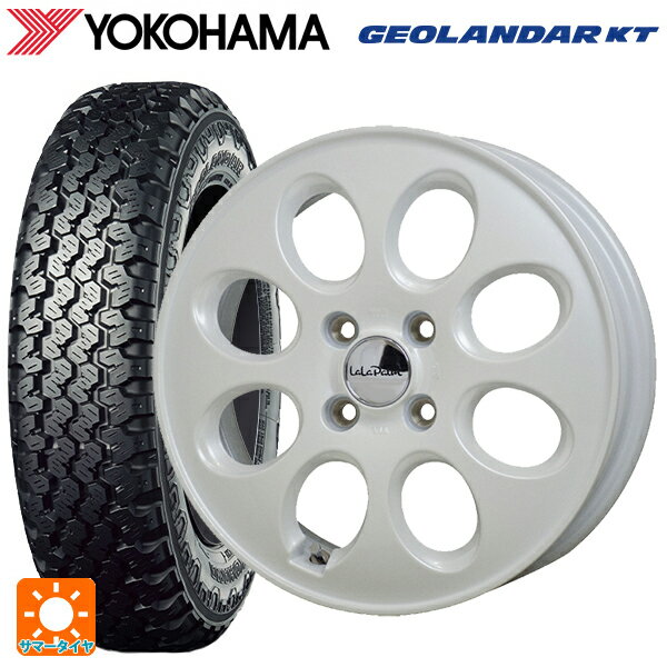 【6/11～6/14迄 全品ポイント3倍】145/80R12 80/78N ヨコハマ ジオランダー KT Y828C 正規品 ホットスタッフ ララパーム オーバル # PW 12-3.5J 国産車用 サマータイヤホイール4本セット