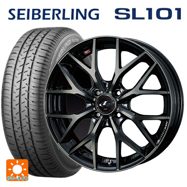 【6/15〜16限定 全品P5倍＆クーポン】165/65R14 79S セイバーリング セイバーリング SL101(ブリヂストン工場生産） ウェッズ レオニス MX PBMC/TI 14-5.5J 国産車用 サマータイヤホイール4本セット