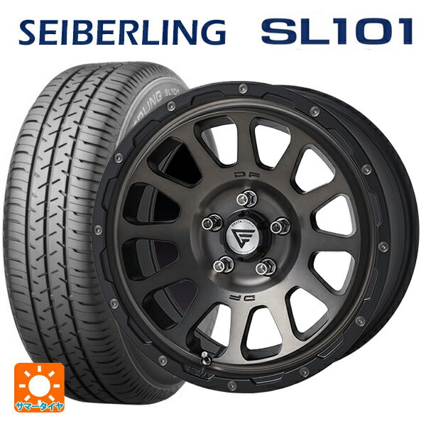215/65R16 98S セイバーリング セイバーリング SL101(ブリヂストン工場生産） エクシズルライン デルタフォース オーバル マットスモークポリッシュ 16-7J 国産車用 サマータイヤホイール4本セット