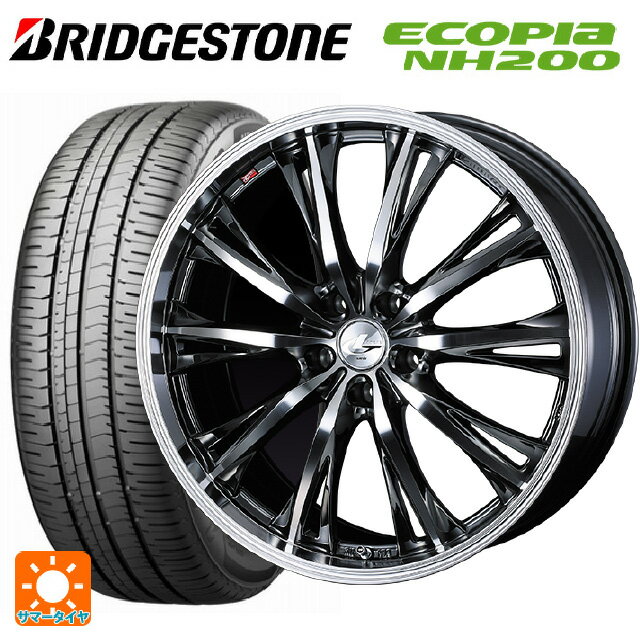 【6/22 20時〜 全品P5倍＆クーポン】215/45R18 93W XL ブリヂストン エコピア NH200 正規品 # ウェッズ レオニス RT BMCMC 18-7J 国産車用 サマータイヤホイール4本セット