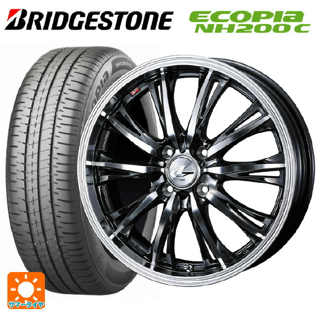 【6/20限定 全品P5倍＆クーポン】165/55R14 72V ブリヂストン エコピア NH200C 正規品 ウェッズ レオニス RT BMCMC 14-4.5J 国産車用 サマータイヤホイール4本セット
