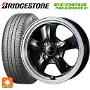 165/65R14 79S ブリヂストン エコピア NH200C 正規品 ウェッズ グラフト 5S ブラックリムポリッシュ 14-4.5J 国産車用 サマータイヤホイール4本セット