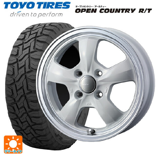 145/80R12 80/78N トーヨー オープンカントリー RT ブラックレター ウェッズ グラフト 5S ホワイトリムポリッシュ 12-4J 国産車用 サマータイヤホイール4本セット