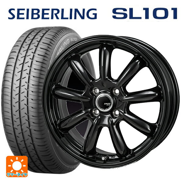 185/70R14 88S セイバーリング セイバーリング SL101(ブリヂストン工場生産） # ジャパン三陽 ザック JP209 グロスブラック 14-5.5J 国産車用 サマータイヤホイール4本セット