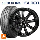 【5/9 20時〜 最大3万円OFFクーポン】185/70R14 88S セイバーリング セイバーリング SL101(ブリヂストン工場生産） # ジャパン三陽 ザック JP209 グロスブラック 14-5.5J 国産車用 サマータイヤホイール4本セット