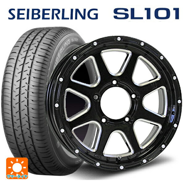 215/65R16 98S セイバーリング セイバーリング SL101(ブリヂストン工場生産） # エムエルジェイ エクストリームJ Gloss Black Milled 16-5.5J 国産車用 サマータイヤホイール4本セット