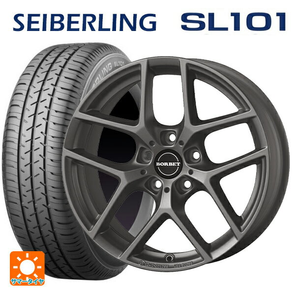 ルノー キャプチャー(HJB系)用 215/65R16 98S セイバーリング セイバーリング SL101(ブリヂストン工場生産） ティーエーエス ボルベット タイプ Y チタンマット 新品サマータイヤホイール 4本セット
