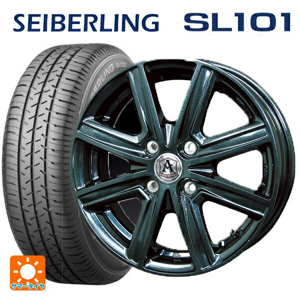 【6/15〜16限定 全品P5倍＆クーポン】165/65R14 79S セイバーリング セイバーリング SL101(ブリヂストン工場生産） テクノピア アフロディーテ MZ ディープメタル 14-5.5J 国産車用 サマータイヤホイール4本セット