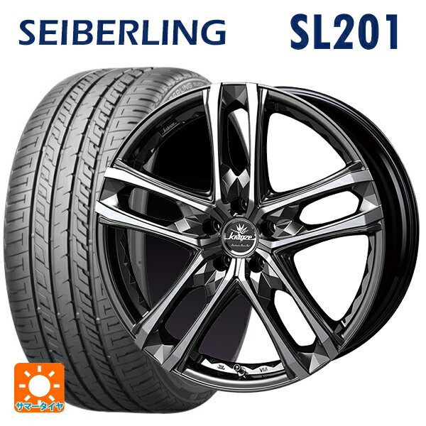 スズキ スイフトスポーツ(ZC33S)用 215/35R18 84W XL セイバーリング セイバーリング SL201(ブリヂストン工場生産） クレンツェ シンティル168エボ SBCポリッシュ 新品サマータイヤホイール 4本セット