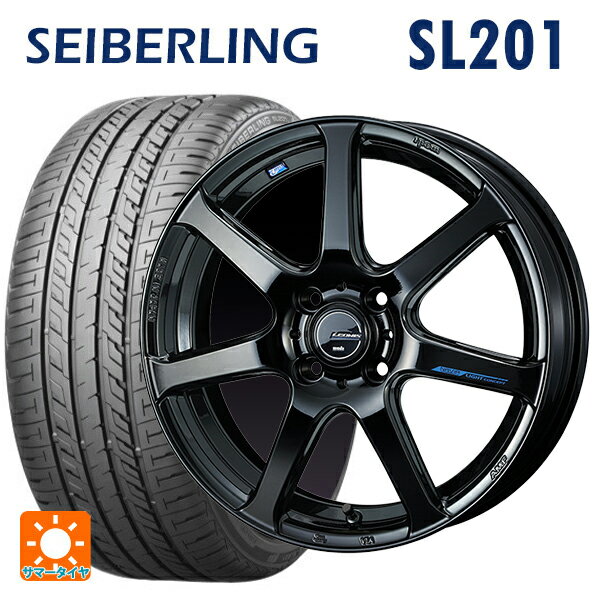 165/50R15 73V セイバーリング セイバーリング SL201(ブリヂストン工場生産） ウェッズ レオニス ナヴィア07 PBK 15-4.5J 国産車用 サマータイヤホイール4本セット