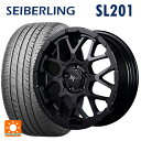 225/55R18 98V セイバーリング セイバーリング SL201(ブリヂストン工場生産) エムアイディー ナイトロパワー M28バレットエス セミグロスブラック 18-7J 国産車用 サマータイヤホイール4本セット(2)