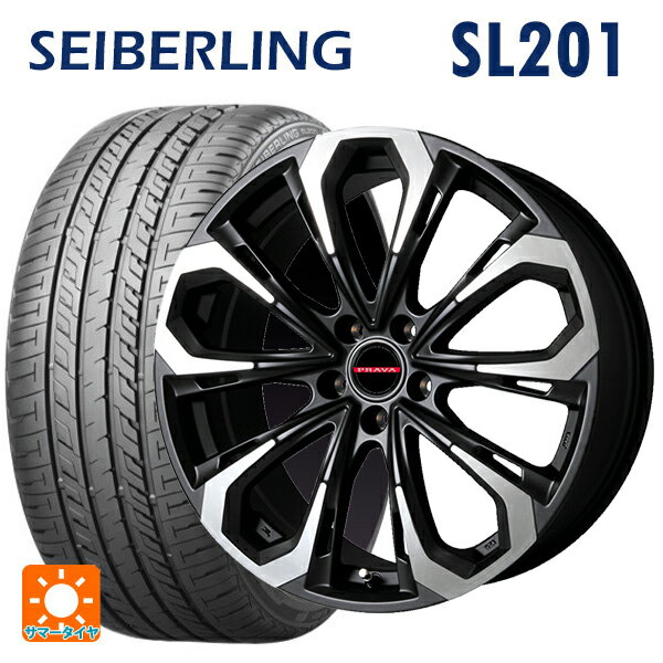 スバル レヴォーグ(VN系)用 225/40R19 89W セイバーリング セイバーリング SL201(ブリヂストン工場生産） レイシーン プラバ 5X MBK/P 新品サマータイヤホイール 4本セット