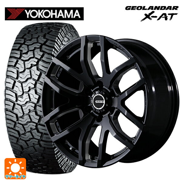 トヨタ ハイラックス(120系)用 2024年製 265/70R17 115T ヨコハマ ジオランダー X-AT G016 ブラックレター チームデイトナ FDX-F6 B8 新品サマータイヤホイール 4本セット