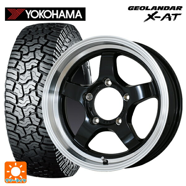 【最大3万円OFFクーポン 5/16 1:59迄】スズキ ジムニーシエラ(74系)用 235/70R16 104/101Q ヨコハマ ジオランダー X-AT G016 ブラックレター CST ゼロワンハイパー S 鋳出しロゴ BK/RimPO 新品サマータイヤホイール 4本セット