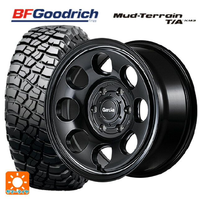 ミツビシ トライトン(GSRグレード)(LC2T)用 265/65R17 120/117Q BFグッドリッチ マッドテレーン TA KM3 ブラックレター 正規品 # エムアイディー ガルシア パーム8 セミグロスブラック/ウ゛ァーレイポリッシュ 新品サマータイヤホイール 4本セット