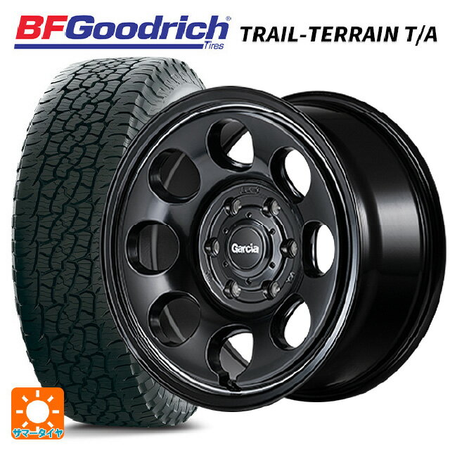 トヨタ ランドクルーザープラド(150系)用 265/65R17 112T BFグッドリッチ トレイルテレーン T/A ホワイトレター # 正規品 ガルシア パーム8 セミグロスブラック/ウ゛ァーレイポリッシュ 新品サマータイヤホイール 4本セット