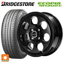 165/65R14 79S ブリヂストン エコピア NH200C 正規品 エムアイディー MIDホイール マッドエージェント セミグロスブラック 14-4.5J 国産車用 サマータイヤホイール4本セット