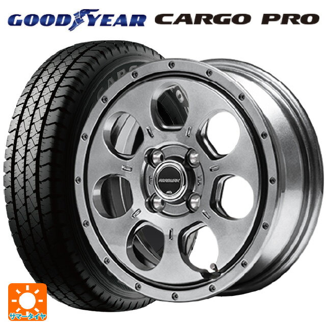 【5/27 1:59迄 最大3万円OFFクーポン】145/80R12 80/78N グッドイヤー カーゴプロ エムアイディー MIDホイール マッドエージェント メタリックグレー 12-4J 国産車用 サマータイヤホイール4本セット