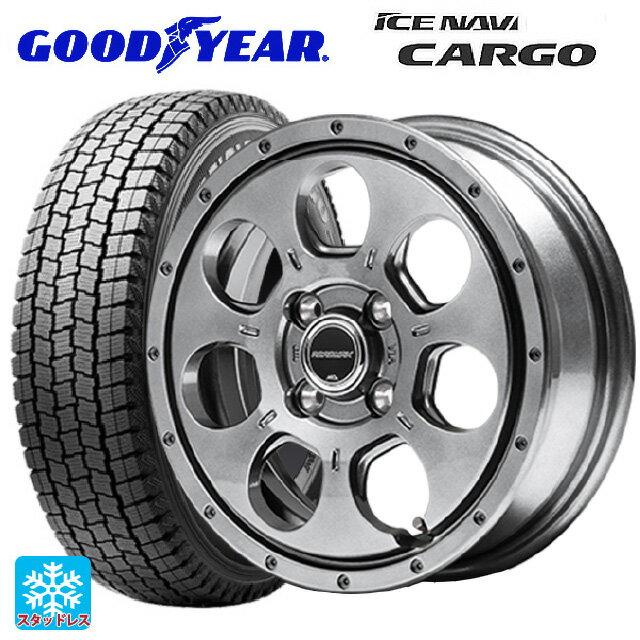 【5/27 1:59迄 最大3万円OFFクーポン】145/80R12 80/78N グッドイヤー アイスナビ カーゴ エムアイディー MIDホイール マッドエージェント メタリックグレー 12-4J 国産車用 スタッドレスタイヤホイール4本セット