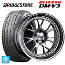 235/60R18 107Q XL ブリヂストン ブリザック DM-V3 正規品 タナベ SSR プロフェッサー MS3 チタンシルバー 18-7J 国産車用 スタッドレスタイヤホイール4本セット