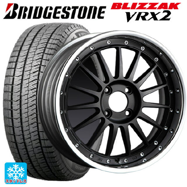 【最大3万円OFFクーポン 5/16 1:59迄】215/50R17 91Q ブリヂストン ブリザック VRX2 正規品 タナベ SSR プロフェッサー TF1R フラットブラック 17-7J 国産車用 スタッドレスタイヤホイール4本セット