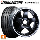 215/55R17 94V ブリヂストン ルフトRV2(日本製) 正規品 タナベ SSR プロフェッサー SP1R ブラック 17-7J 国産車用 サマータイヤホイール4本セット