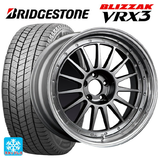 245/35R20 91Q ブリヂストン ブリザック VRX3 正規品 タナベ SSR プロフェッサー TF1 チタンシルバー 20-8.5J 国産車用 スタッドレスタイヤホイール4本セット